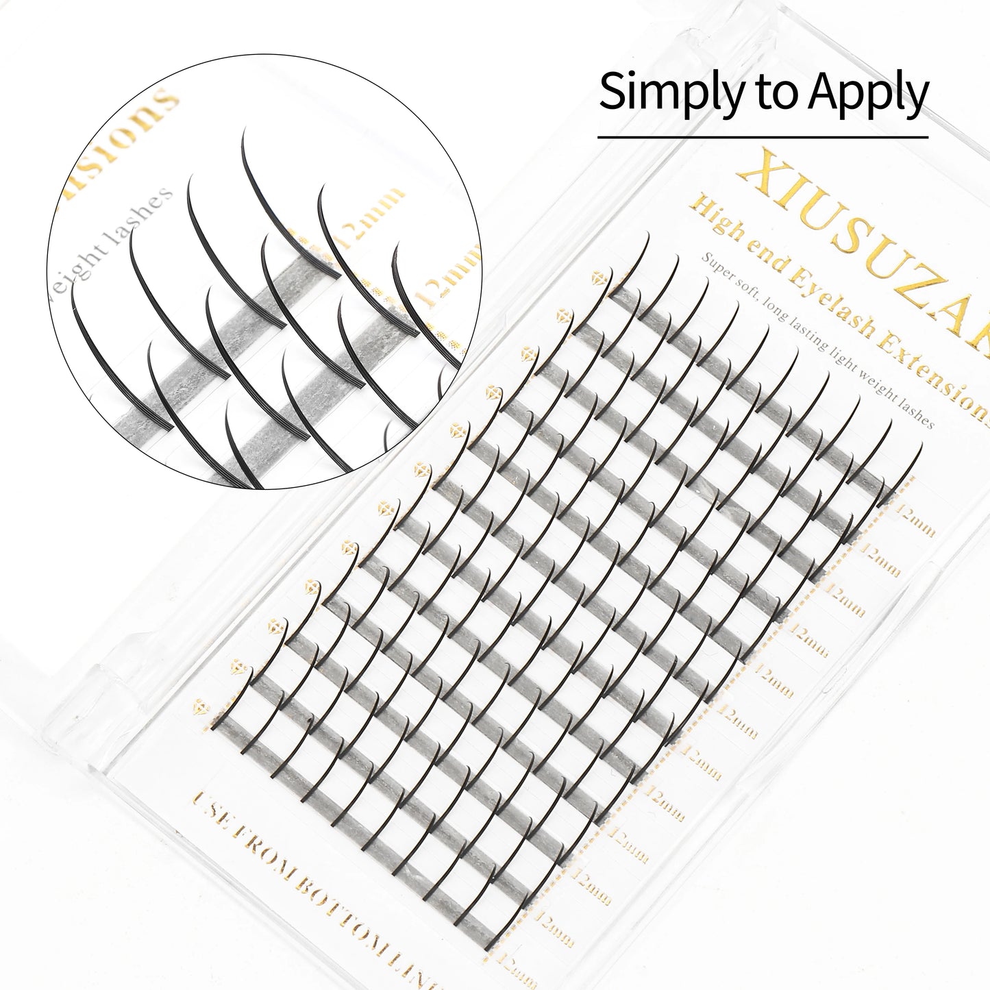 XIUSUZAKI SONG LASHES Wispy Spikes Eyelash Extension Fairy Eyelashes Promade Wispy Fans For Eyelash Extensiones