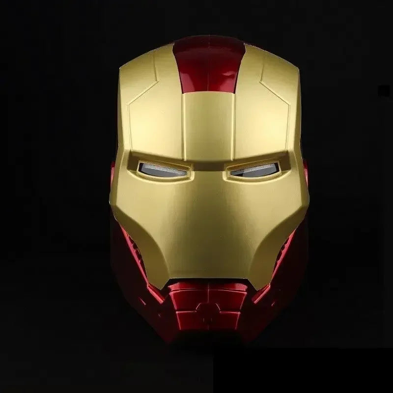 New 1:1 Marvel Iron Man Electric Helmet Multi Piece Manual Opening Helmet Model Luminous Adult And Children's Toy Gift