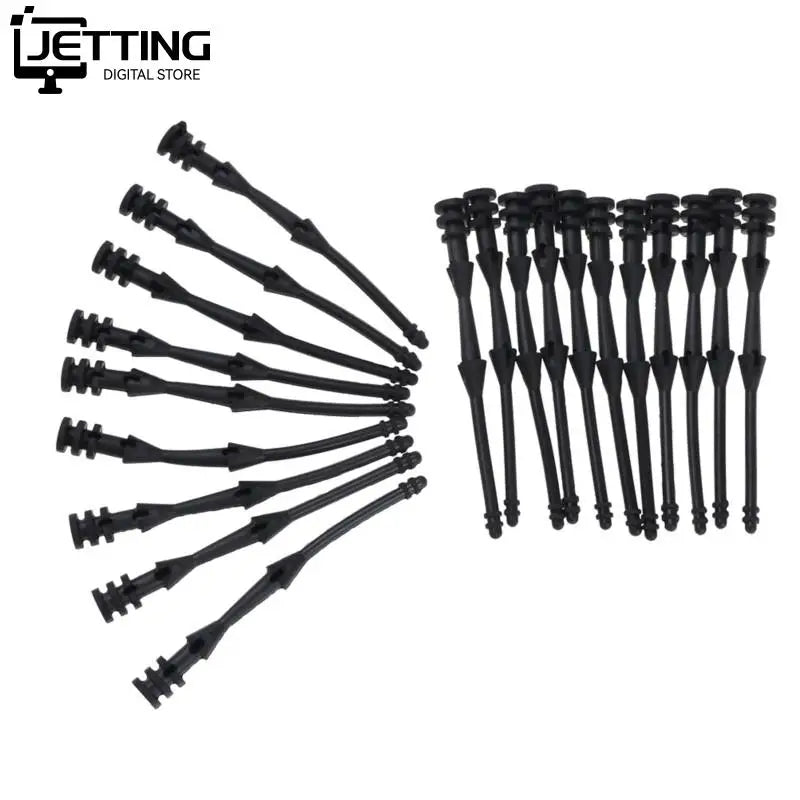 20 Pcs 65mm Screw Pin Rivet Rubber PC Fan Noise Absorbtion Fans Anti Vibration Mount Silicone Screws Noise Reduction Equipment