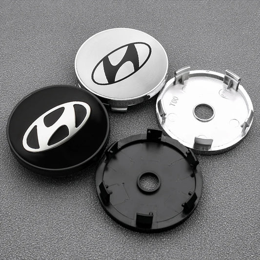 4PCS 56/60MM Car Wheel Center Cap Hub Covers Badge Hubcap Stickers For Hyundai I10 I20 I30 I40 IX20 IX35 Tucson Auto Accessories
