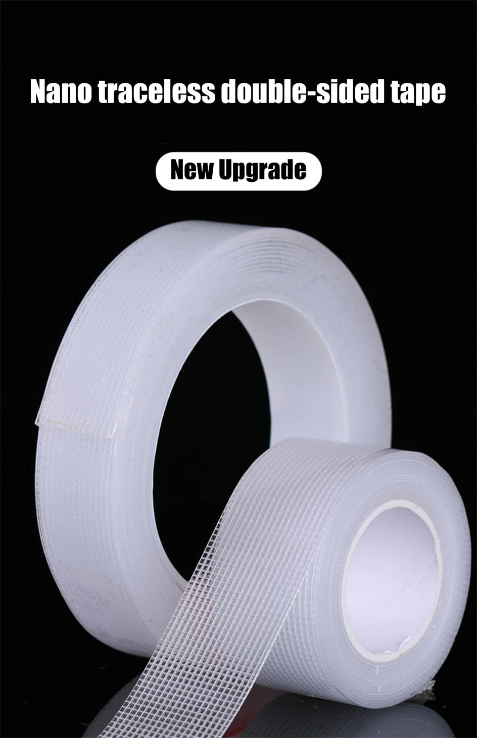 1-10m Ultra-strong Double-sided Adhesive Nano Tape Clear Removable Waterproof Extra Strong Sticky Strip Heavy-duty Two Side Tape