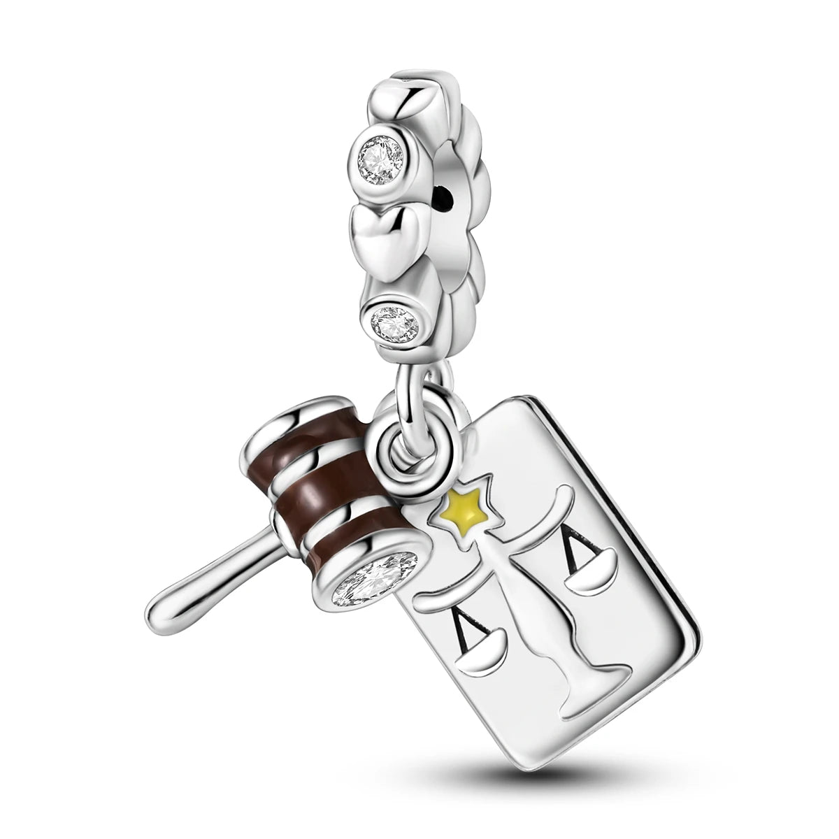 925 Silver Plated Firefly Pizza Cake Charms Fit Original Pandora Bracelet Making Fashion Jewelry