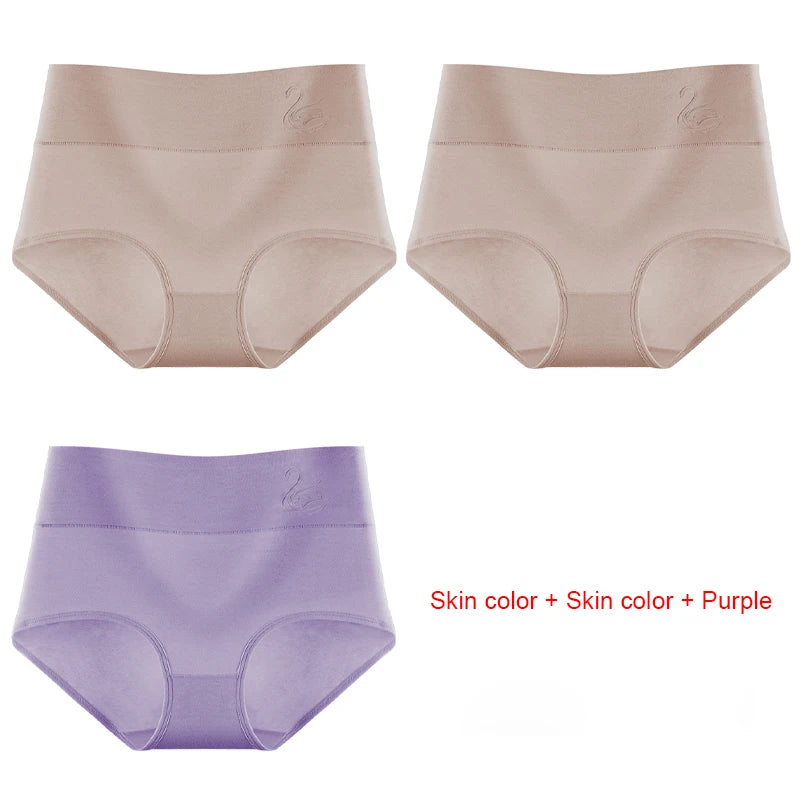 Cotton Panties Women's High Waist Underwear Abdominal Plus Size Briefs Girls Female Seamless Underpants Sexy Lingeries Soft Lady