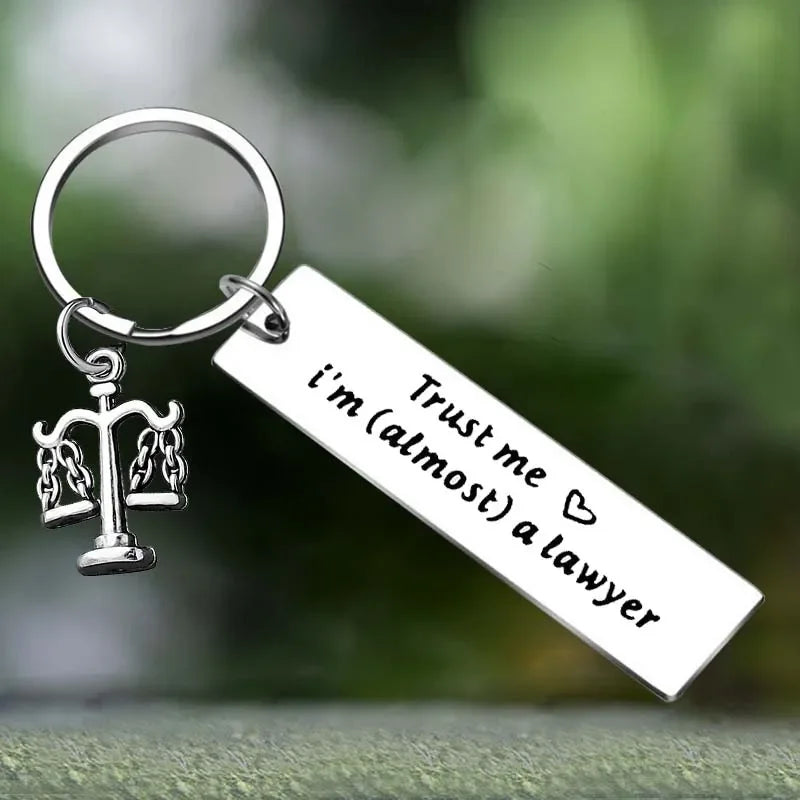 Cute Lawyers Gift Lawyer Keychain Scales of Justice Lawyer Gift New Lawyer Key Chain Pendant Jewelry Law School Graduation Gift