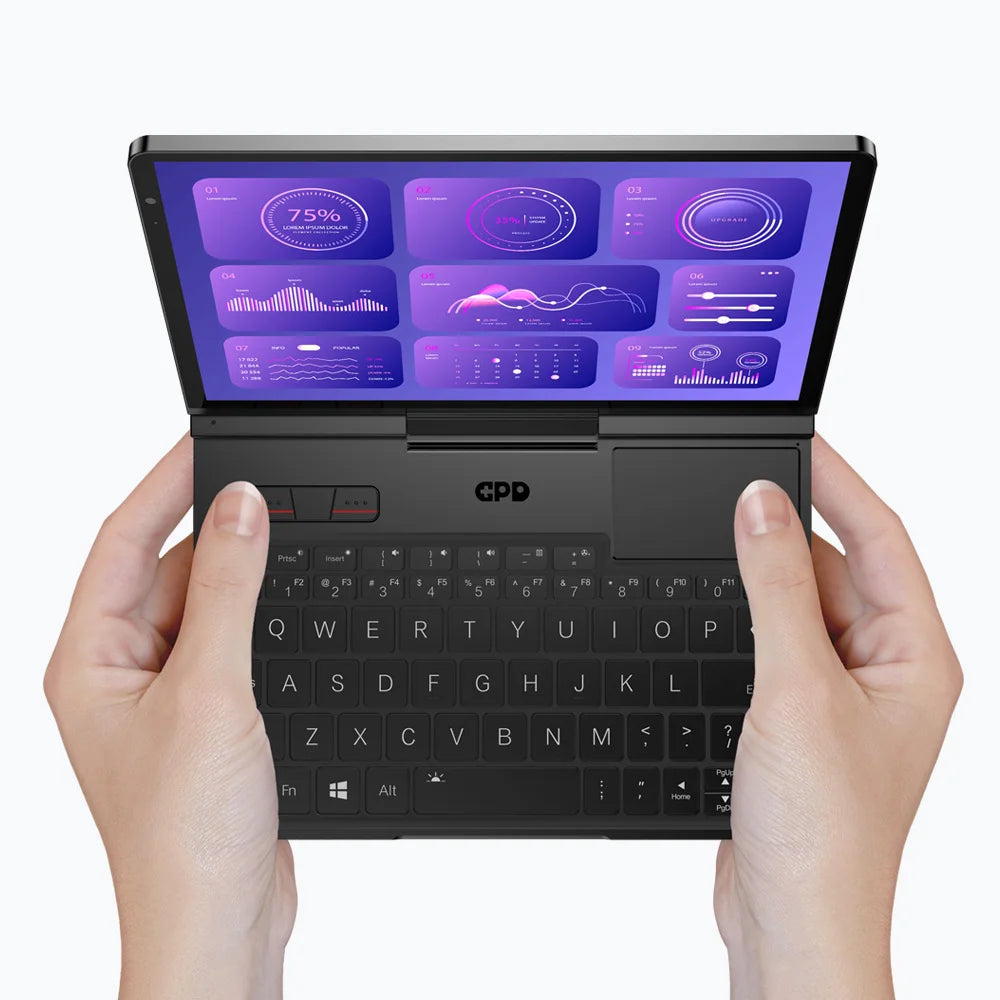 New 2025 version In stock! Original GPD Pocket 4 8.8-inch AMD AI 9 HX 370 64GB RAM 2TB NVMe Mini Laptop Computer for business