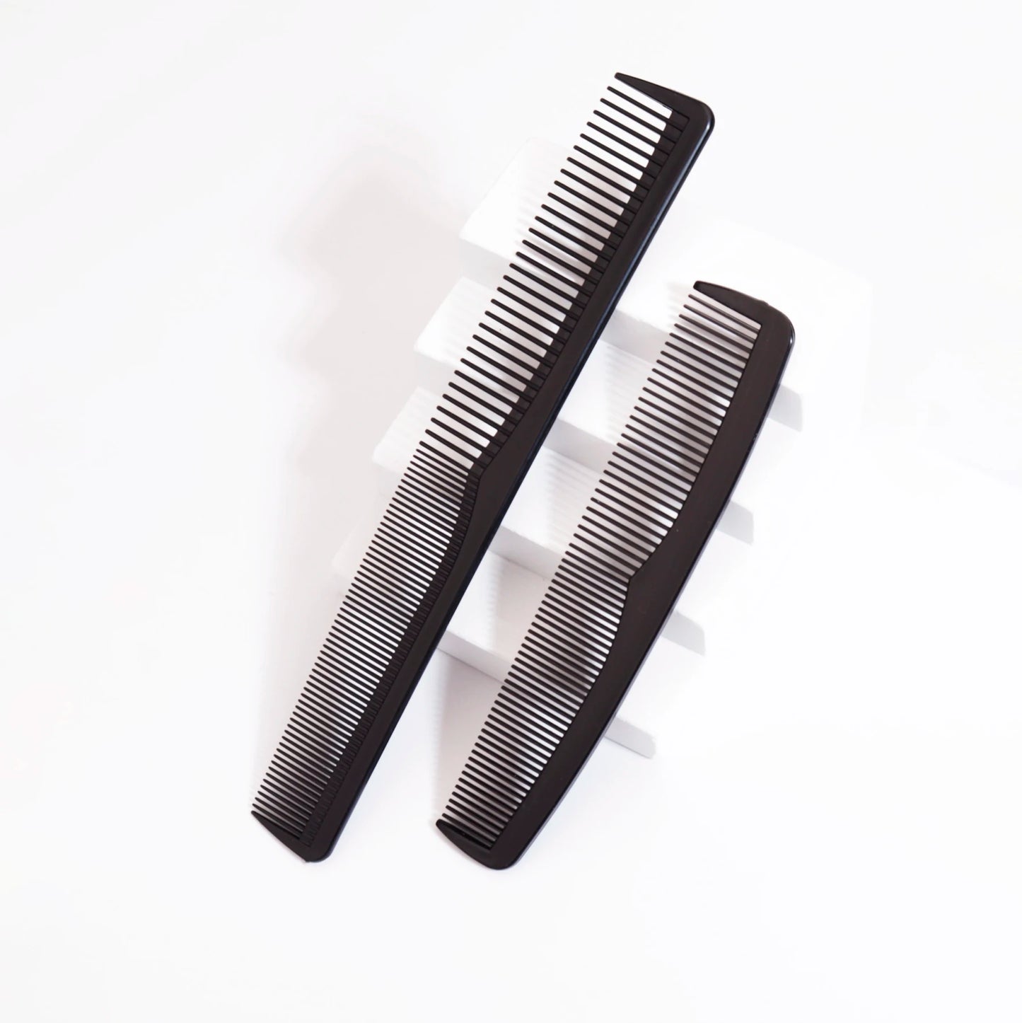 2pcs comb set, anti-static and heat-resistant comb, fine plastic comb for women and men's pockets,Special for real hair wigs