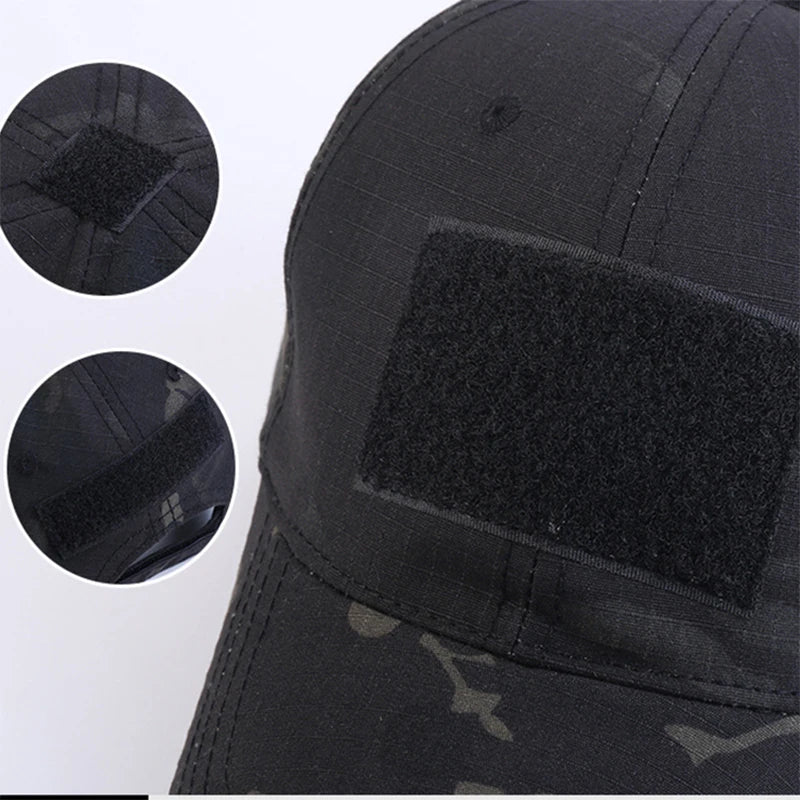 Adjustable men's and women's camouflage military baseball cap tactical army sports dad cap