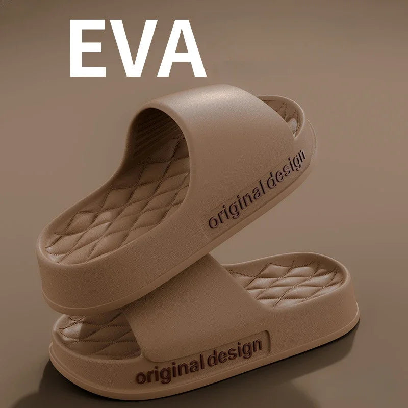 2024 New Men's Summer Slippers EVA Soft Soled Slippers Light Beach Shoes Indoor Outdoor Light Couple Slippers Designer Shoes Men