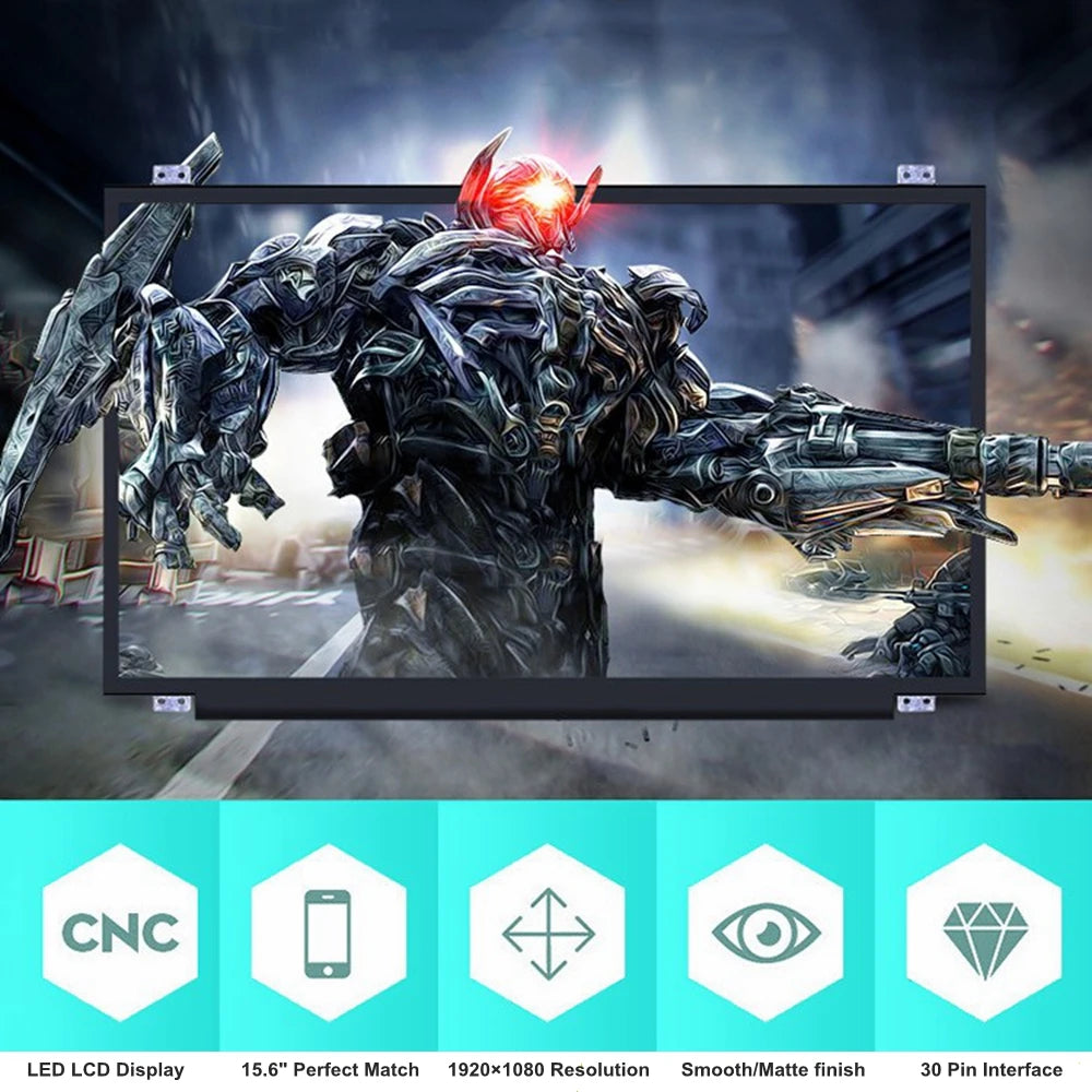 15.6" LCD Display Laptop Screen Matrix NT156WHM-N44 V8.0 B156XTN08.1 NT156WHM-N34 B156XTN08.0 N156BGA-EA3 1366*768 30 Pins EDP