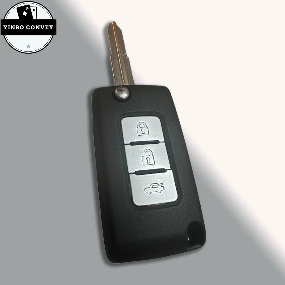 YINBO -Modified Flip Key Shell ASX  2/3 Buttons Car Key MIT11 Blade For Mitsubishi Eclipse Cross GK1W/2W/9W 2017 2018 2019 2020