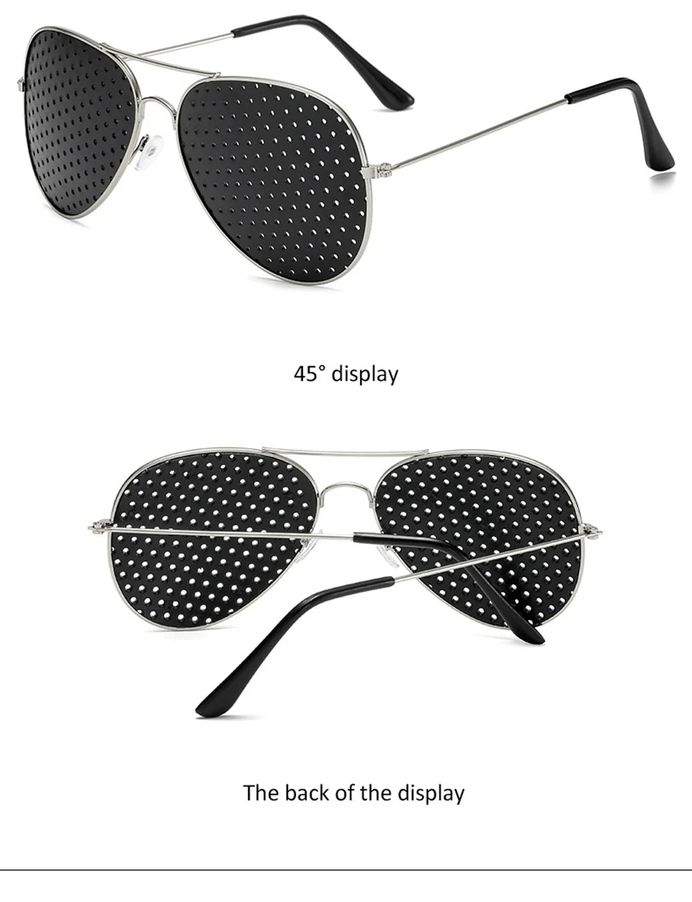 Vision Care Wearable Corrective Glasses Improver Stenopeic Pinhole Pin Hole Glasses Anti-fatigue Eye Protection Oculos De Grau