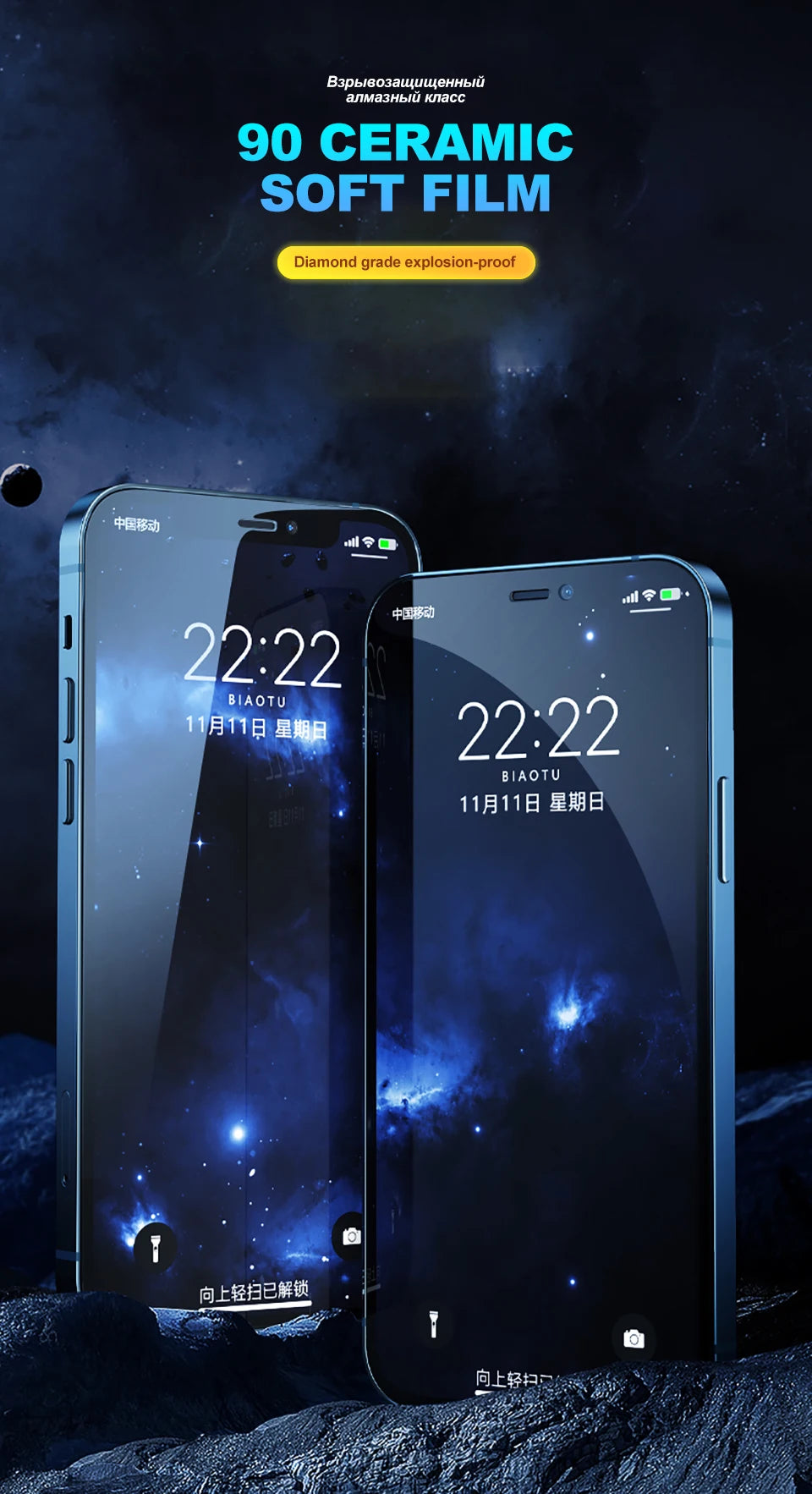 2Pcs Soft Ceramic Tempered Film For iPhone 13 11 12 14 Pro Max Mini Screen Protector XS XR X 8 7 6 6S Plus SE Phone Accessories