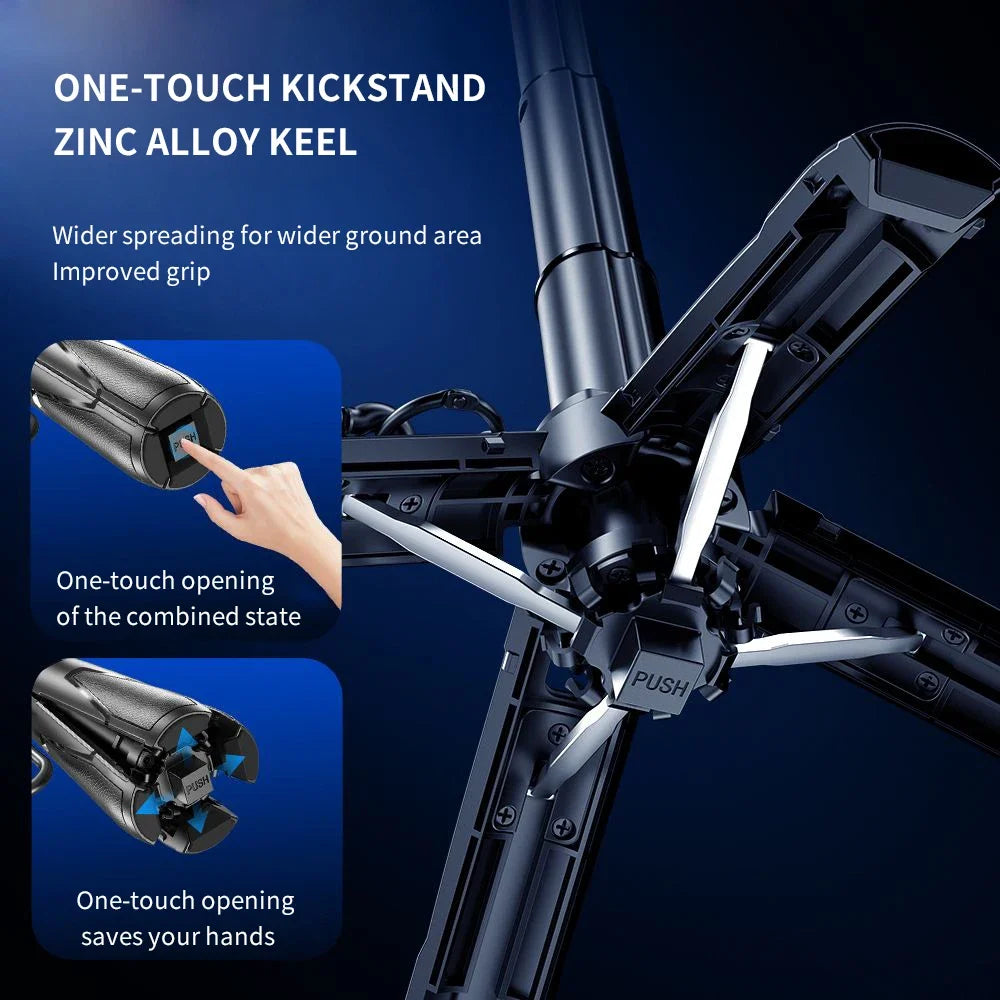 P15Mini Selfie Stick Tripod 3 in 1  Extendable Grip Phone Tripod with Detachable Remote for Vlog Livestreaming Photography