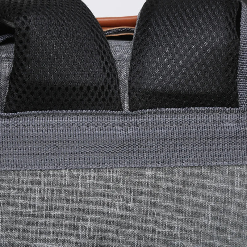 Fashionable Unisex Three-Piece Shoulder Bag Crossbody Chest Bag Lightweight Waterproof Computer Backpack Pure Colour Oxford Mate