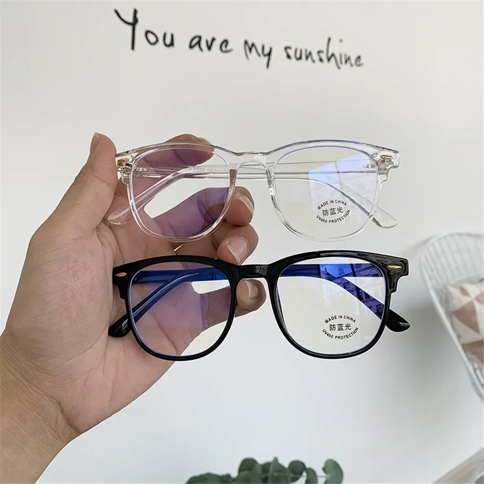 Classic Transparent Computer Glasses Frame Women Men Anti Blue Light Blocking Glasses Optical Glass Lenses Oculos Male Очки