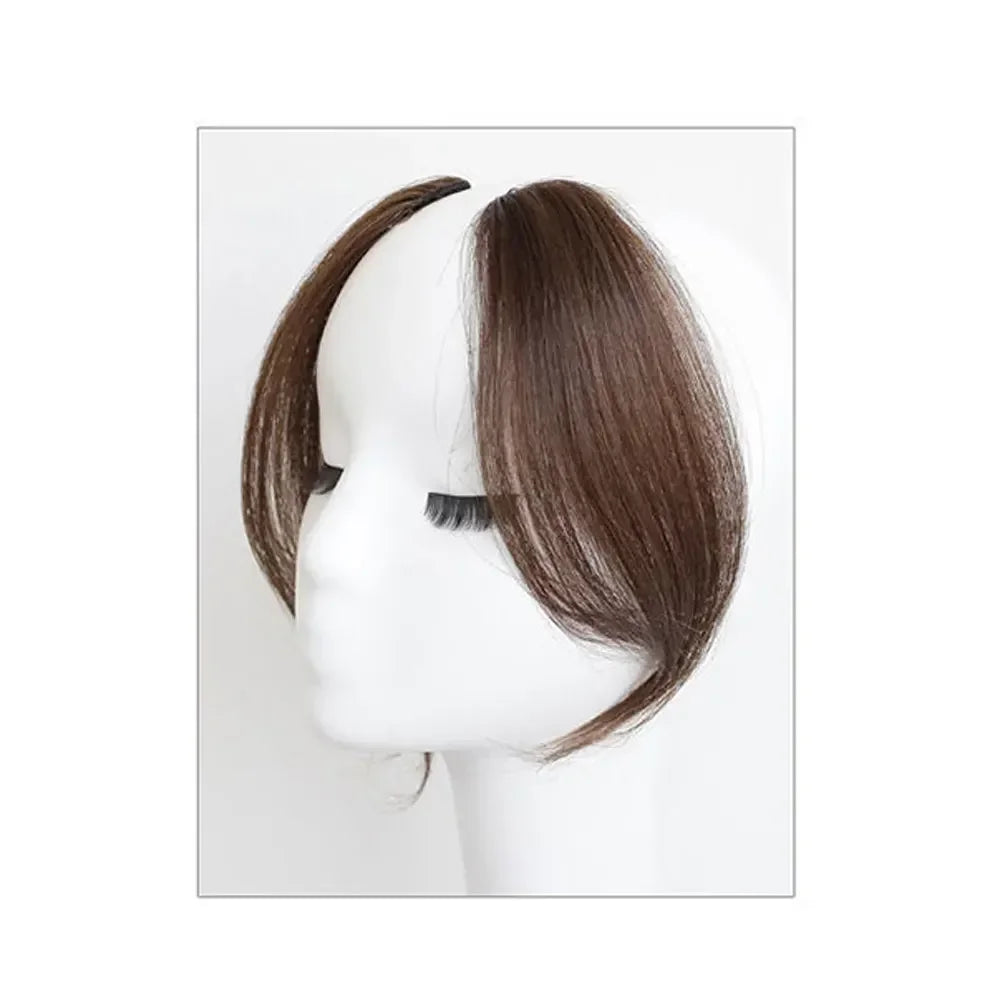 Synthetic Hair Bangs Side Fringe for Women 3D Middle Part False Bangs Clip-in Extensions Invisible Hairpieces Natural Bangs