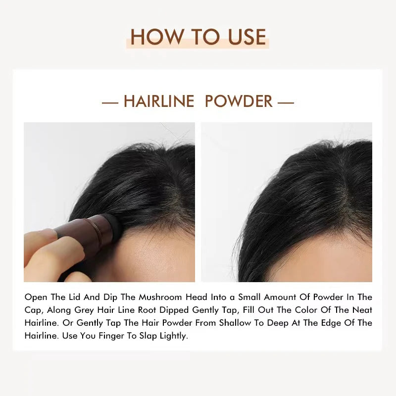 Yajukai 1 Pcs Hairline Shadow Powder Waterproof Hairline Powder Lasting Hair Root Cover Up Suitable For Different Hair Colors