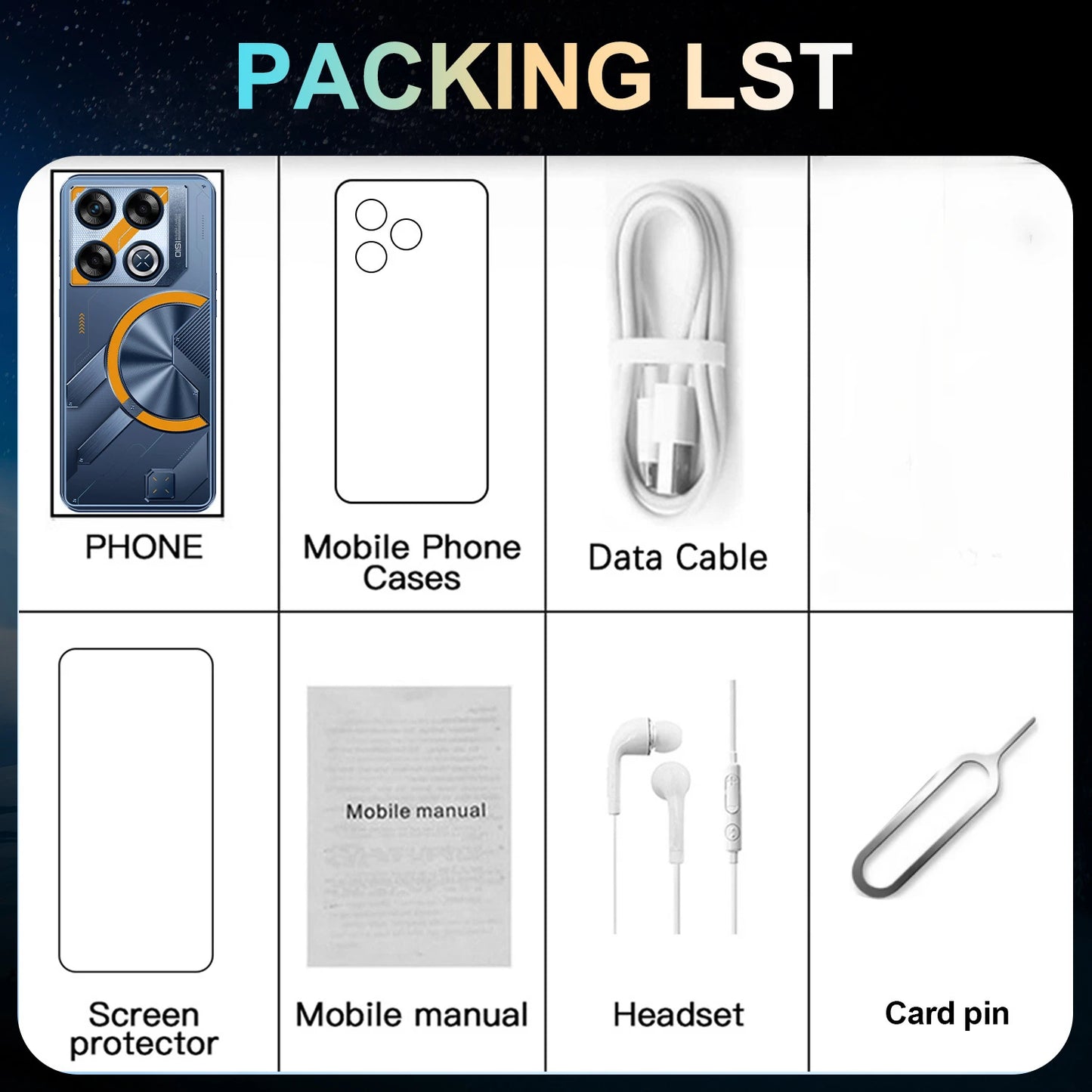 Hot Selling Mobile Phone GT20 Pro 7.3-inch HD Large Screen Smartphone Android Versão Global Original Phone Cheap