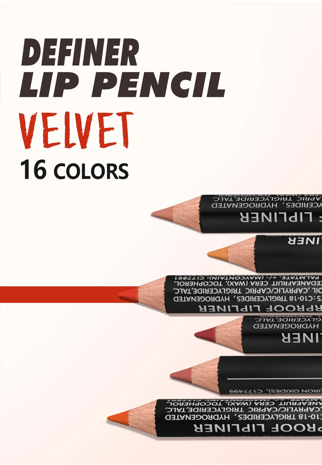 14pcs/set Lip Liner Pencil Matte Nude Contour Lipliner Lipstick Waterproof Long Lasting Lipstick Pen Lip Tint Cosmetics