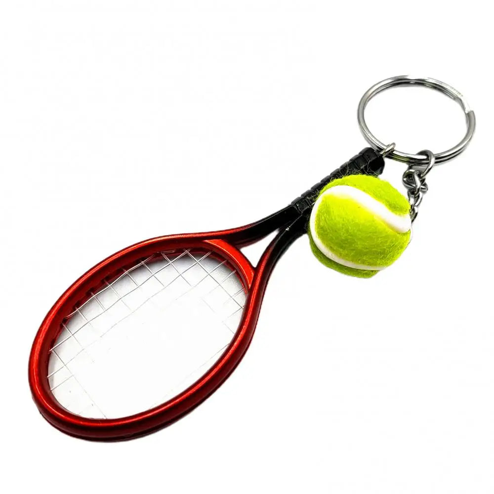 Keychain Key Chain Pingpong Bat Ball Table Tennis Racket Car Decor Ring Gift
