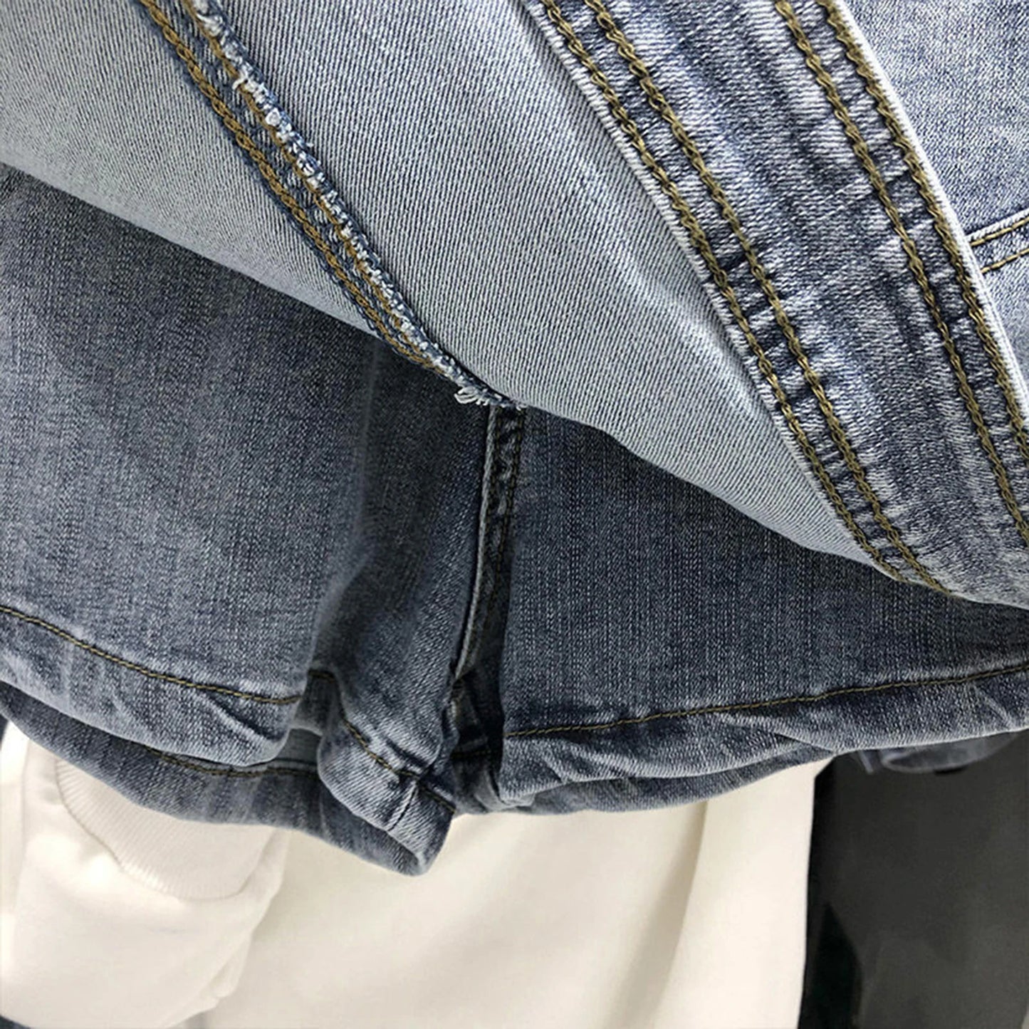 Womens Stretch Skinny Ripped Hole Washed Denim mom Jeans Female Slim Jeggings High Waist Pencil Pants Trousers