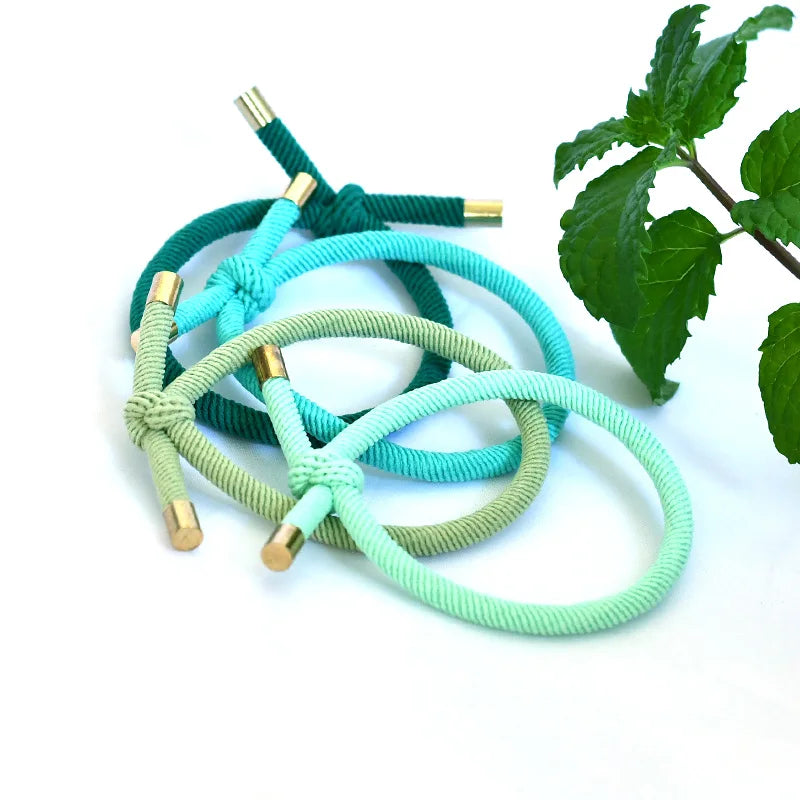 10Pcs Women Rubber Bands Hairband Tie for Weaving Elastic Nylon Hair Bands Girl Hairstyle Fashion Women's Accessories