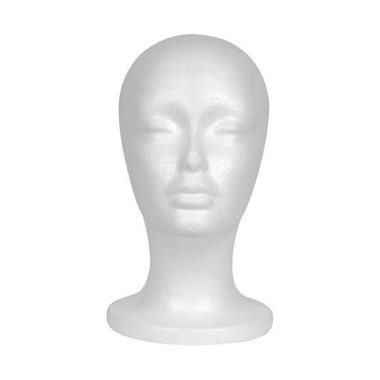 Female Foam Mannequin Head Wig Display Holder Lightweight for for Home Salon Hat Wig Display Stand Foam Mannequin Wig Stand