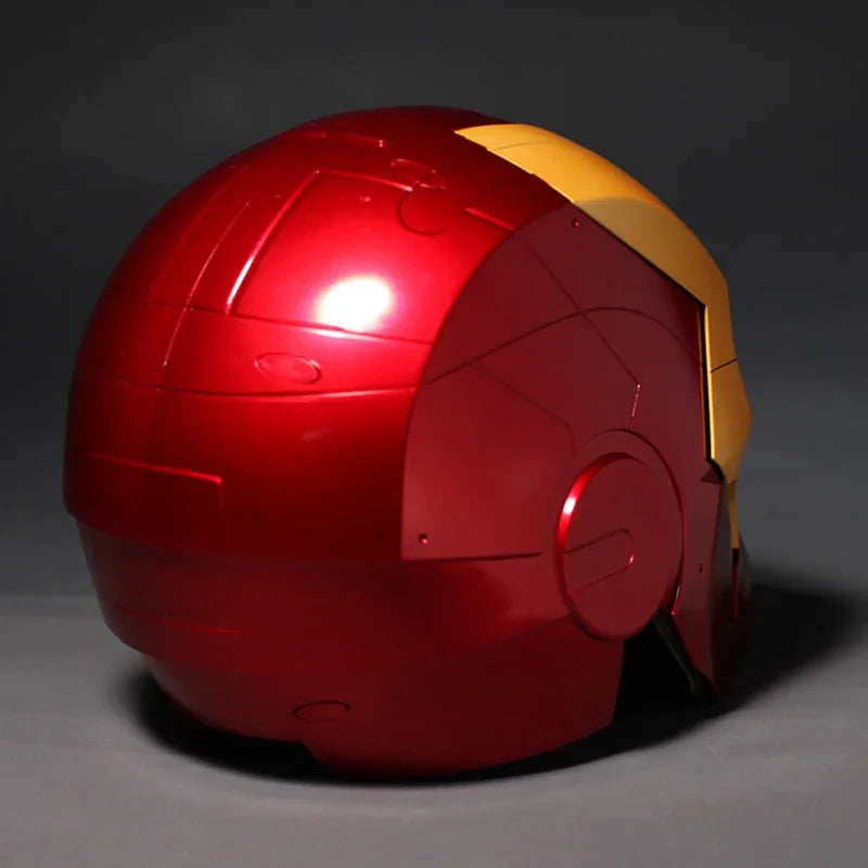 New 1:1 Marvel Iron Man Electric Helmet Multi Piece Manual Opening Helmet Model Luminous Adult And Children's Toy Gift