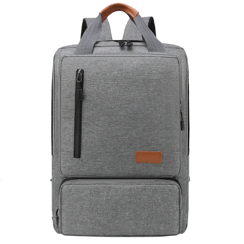 Fashionable Unisex Three-Piece Shoulder Bag Crossbody Chest Bag Lightweight Waterproof Computer Backpack Pure Colour Oxford Mate