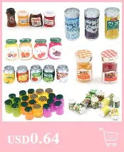 10pcs/Lot 1/12 Mini Tableware 1:12 Dollhouse Miniature Figure Fork Pot Kitchen Set Food Toys Accessories Dolls Pretend Play Toys