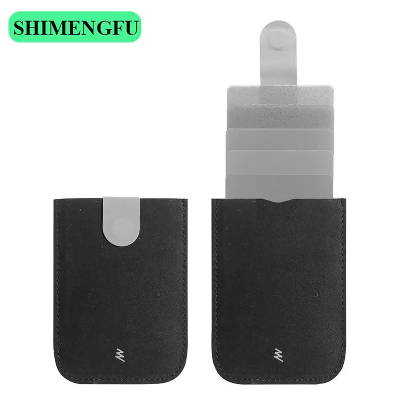 DAX V1 V2 V3 Leather Card Holder Mini Slim Portable Pulled Men Credit Card Wallet Color Gradient 5Card Money Purse Women Handbag