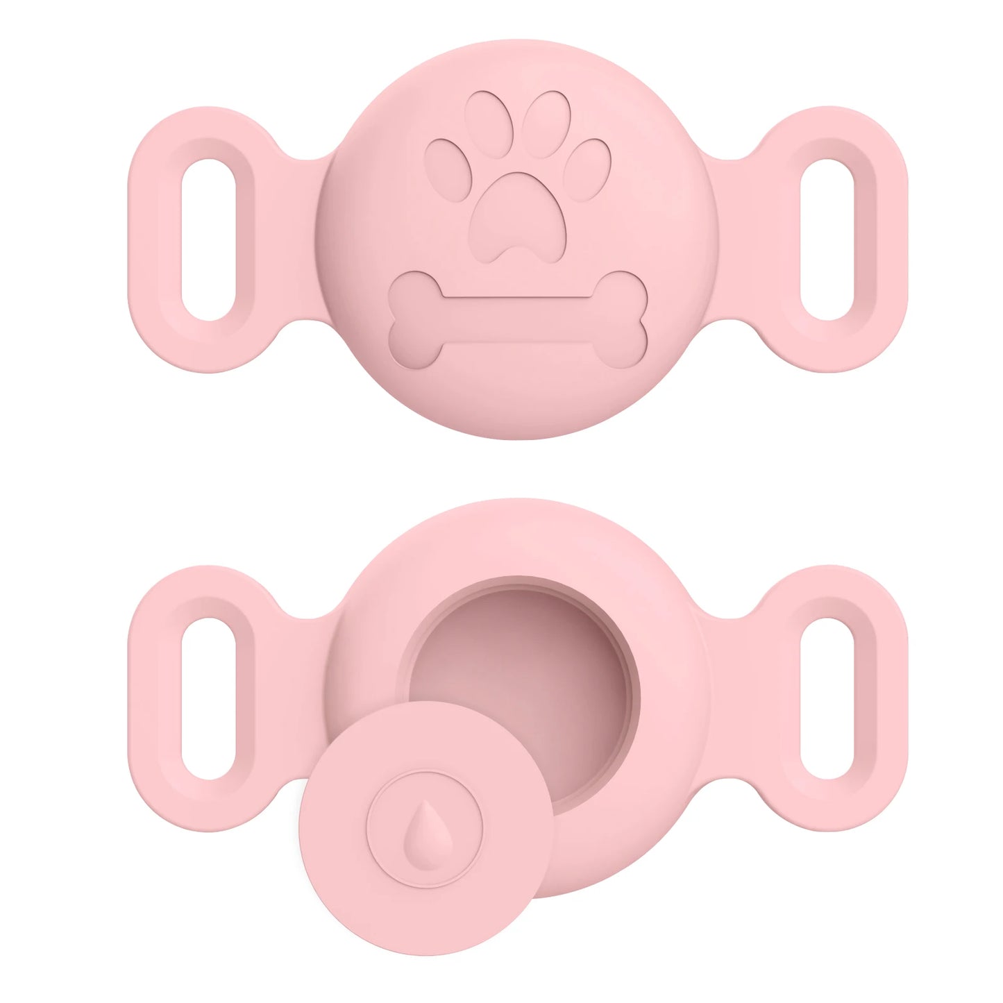 Silicone Engraved Cover For Apple Airtag Case Dog Cat Collar GPS Finder Protective Soft Case For Apple Air Tag Tracker Holder