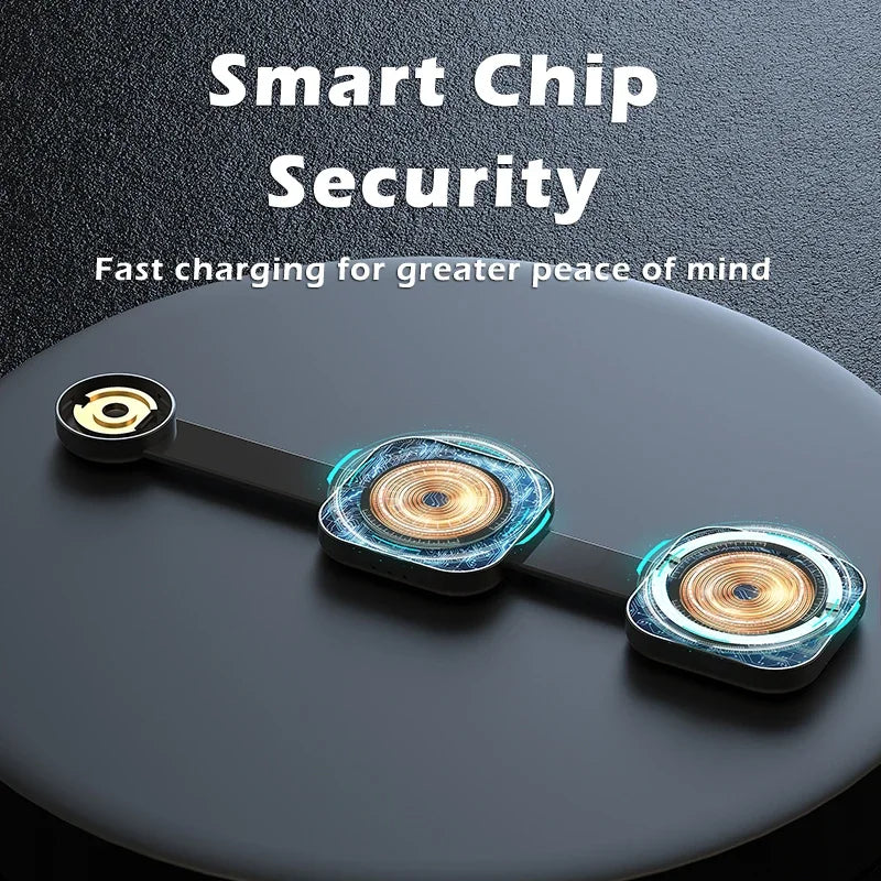 3-in-1 Travel Wireless Charger Foldable Magnetic for IPhone 15 14 13 12 Pro Max,for Apple Watch and AirPods Fast Shipping