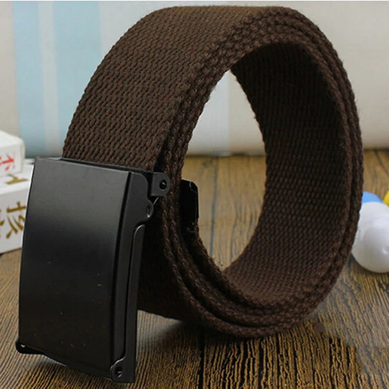 1pc Military Nylon Adjustable Belt Men Female Belts Men Outdoor Travel Tactical Waist Belt With Metal Buckle For Pants 2023