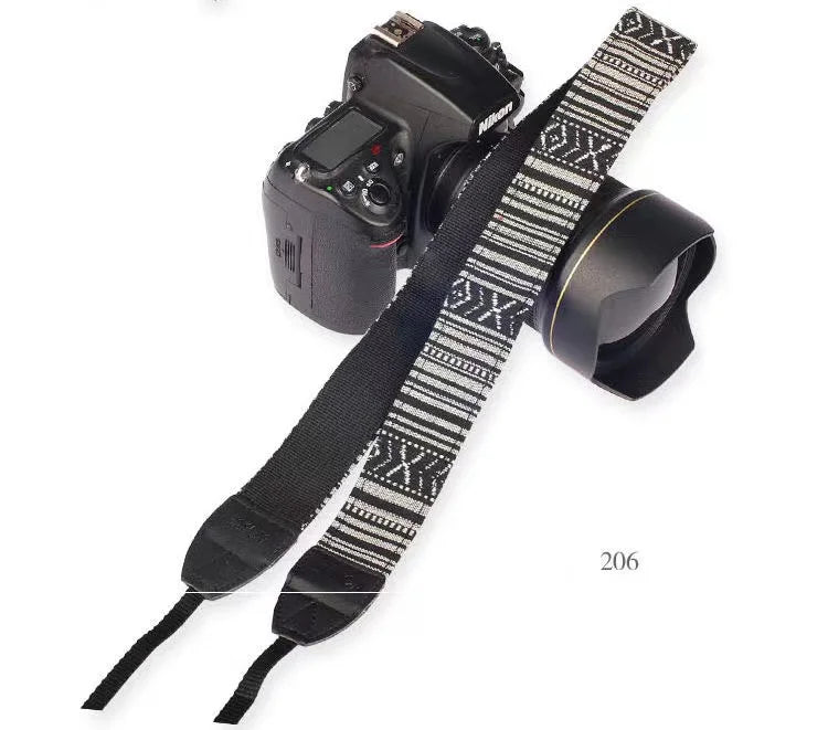 Portable Camera Strap Adjustable Cotton Leather Camera Shoulder Neck Strap Belt For Sony/ Nikon Camera Belt for DSLR Digital SLR
