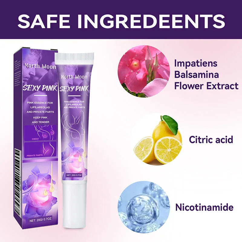 Body Whitening Cream For Dark Skin Intimate Area Pink Essence Dullness Brighten Skin Whitener Beauty Health For Dropshipping 20g