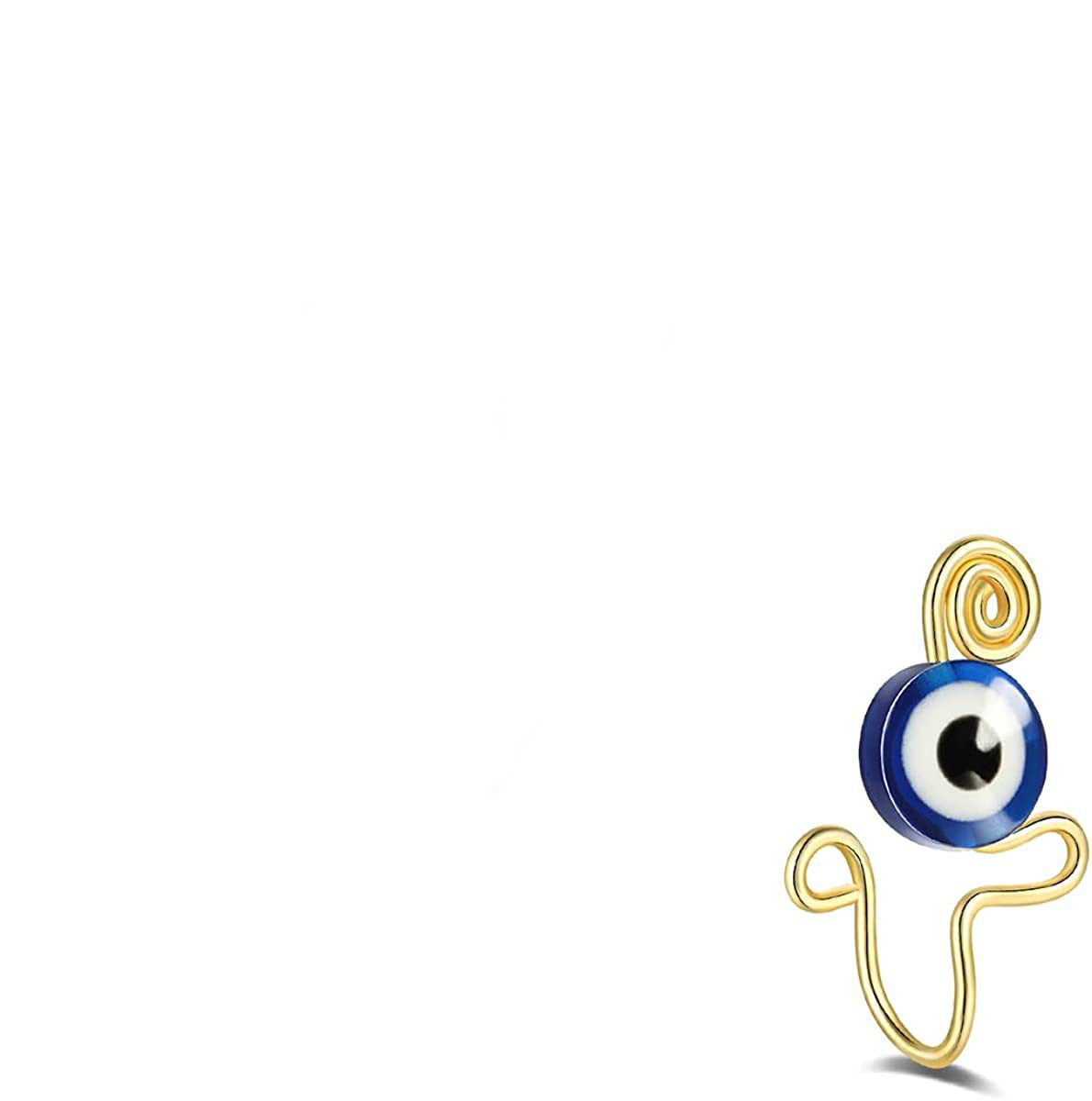 Stainless Steel Devil's Eye False Nose Ring