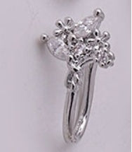 Women's Butterfly Water Drop Fake Perforated Nose Ring