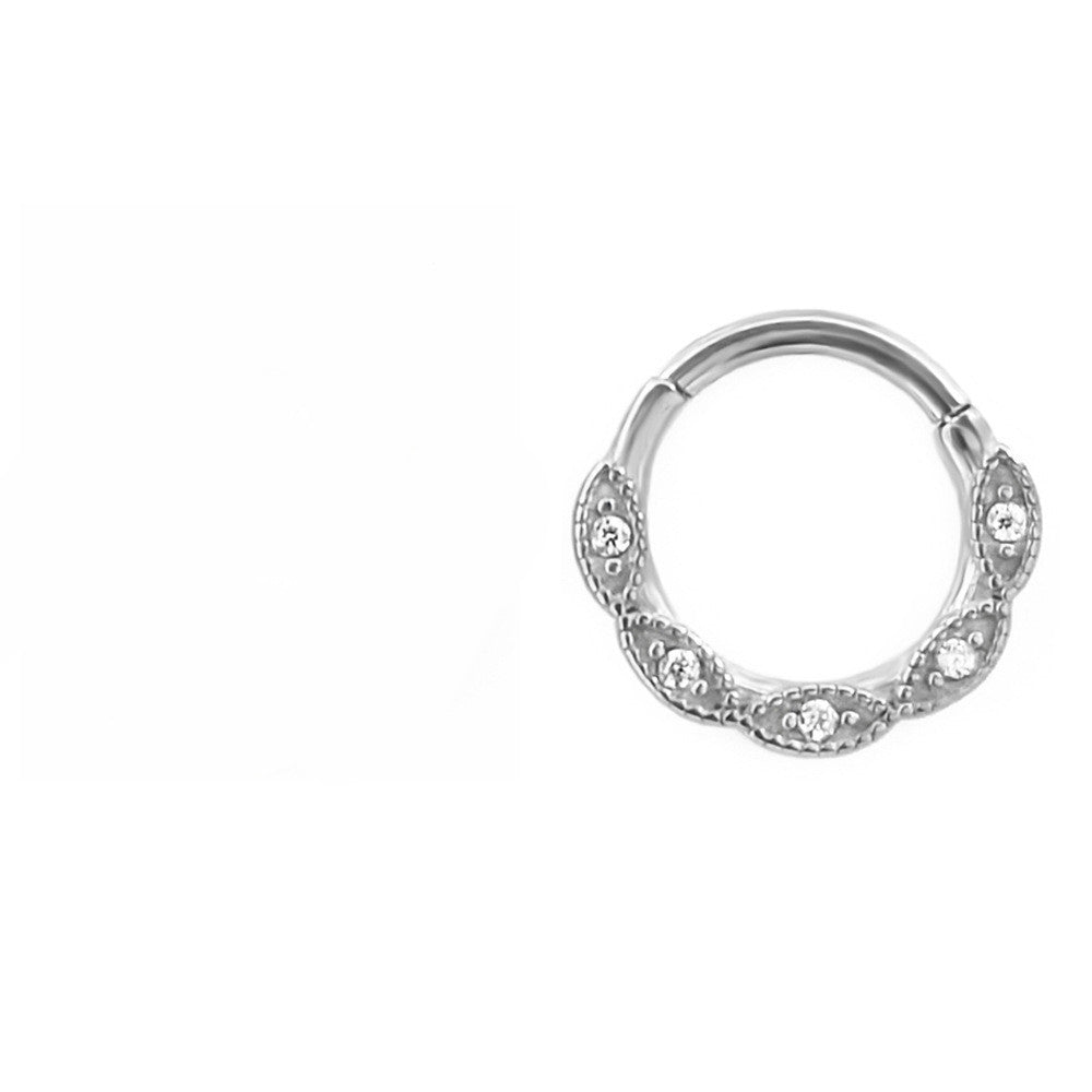 Fashion Stainless Steel Material Puncture Nose Ring