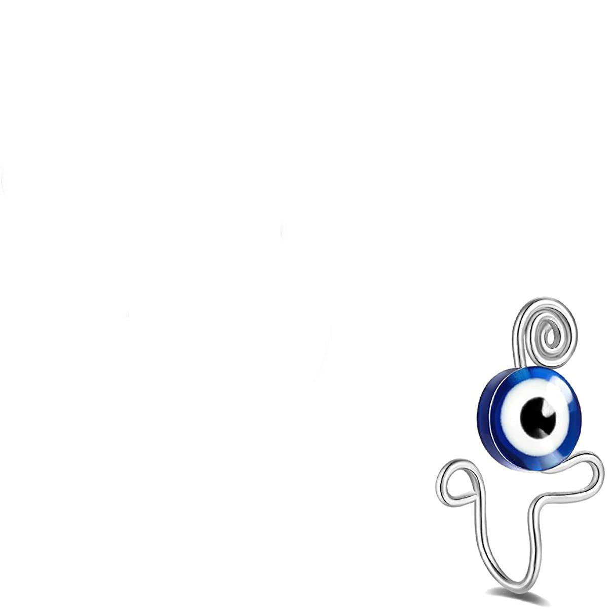 Stainless Steel Devil's Eye False Nose Ring