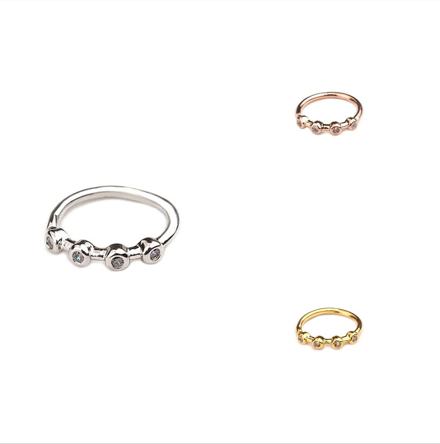 Nose Piercing Body Jewelry Ring Tiny Flower Helix