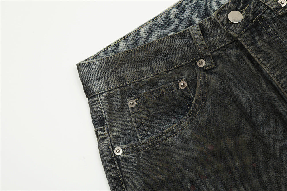 Fashion Beggar Dirty Pants Men's Jeans