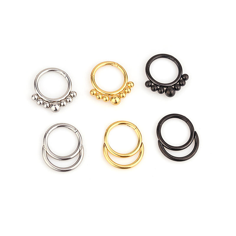 Stainless Steel Piercing Nose Ring Earrings Universal