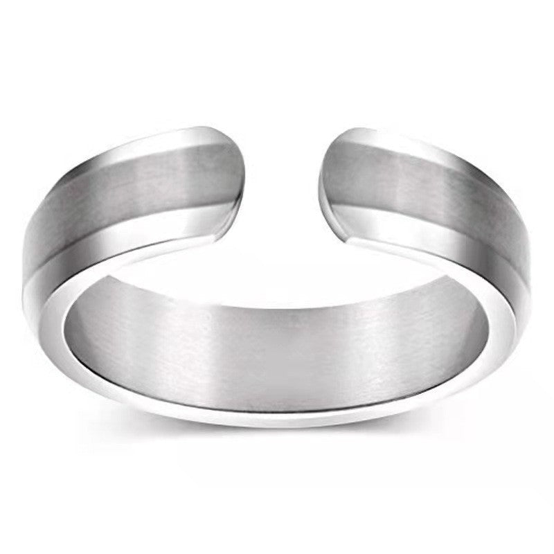Fashion Storage Smooth Opening Adjustable Couple Ring Bracelet