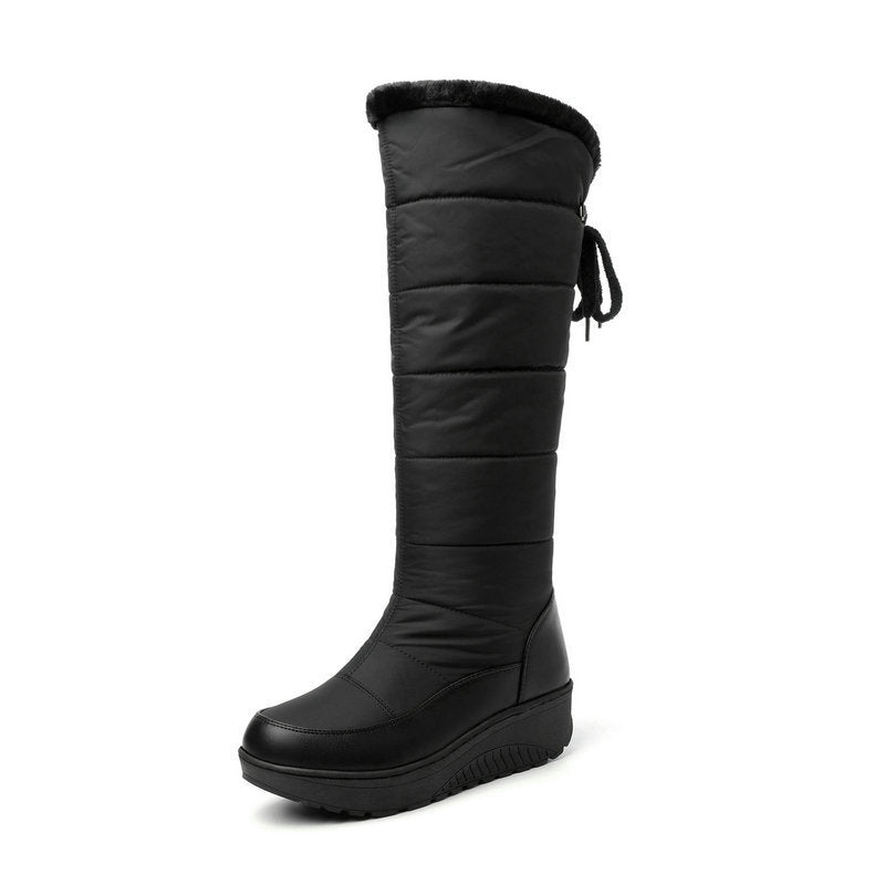 Women's Mid-calf Comfortable Platform Waterproof Down Cotton Snow Boots