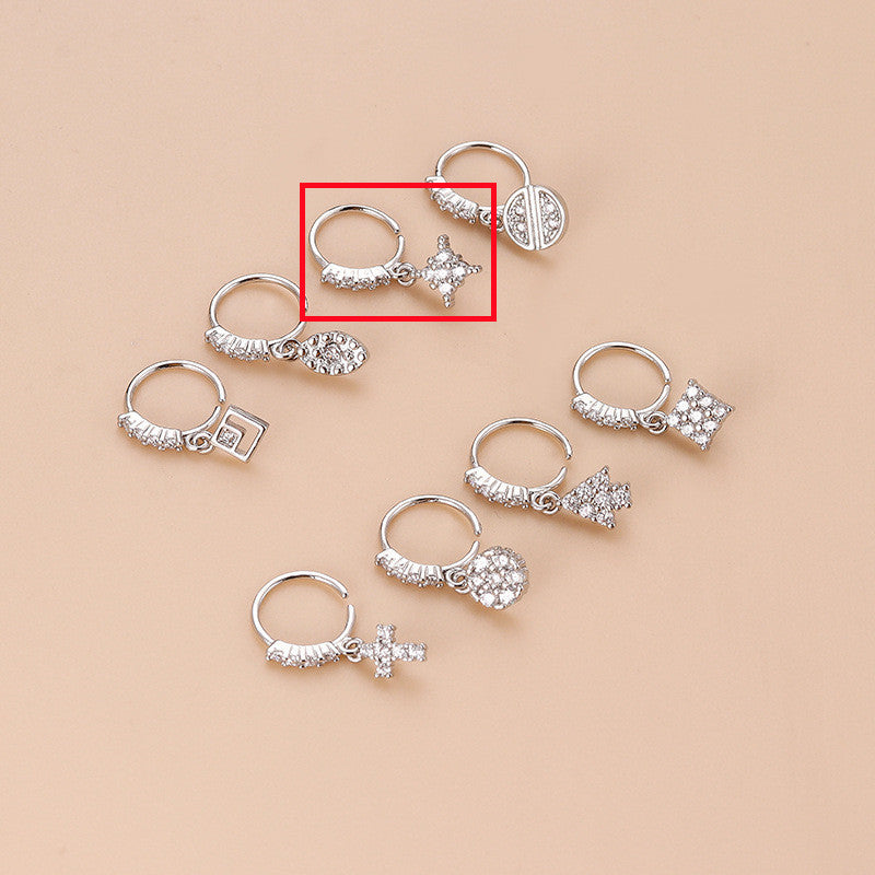 New Style Cross Nose Ring Fashion Piercing Jewelry