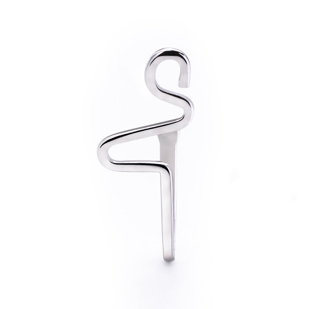 Handmade Copper-plated Real Gold Non-perforated False Nose Ring Nail U-shaped Nose Clip To Wear Nose Ornament