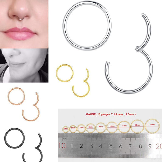 316L Stainless Steel Basic Piercing Nose Ring