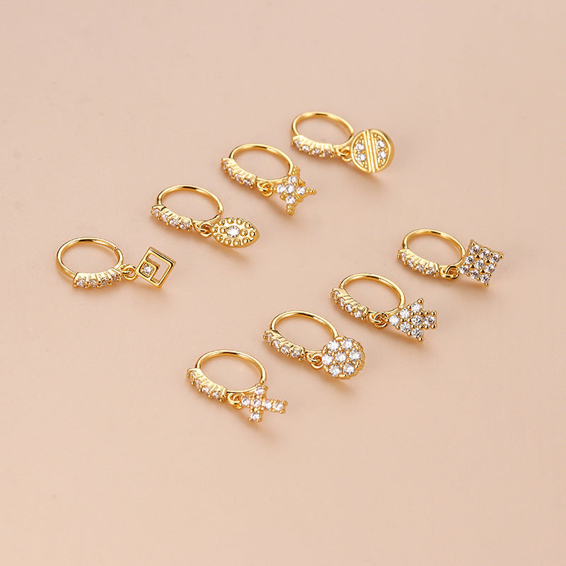 New Style Cross Nose Ring Fashion Piercing Jewelry