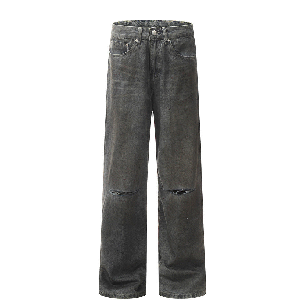 Fashion Beggar Dirty Pants Men's Jeans